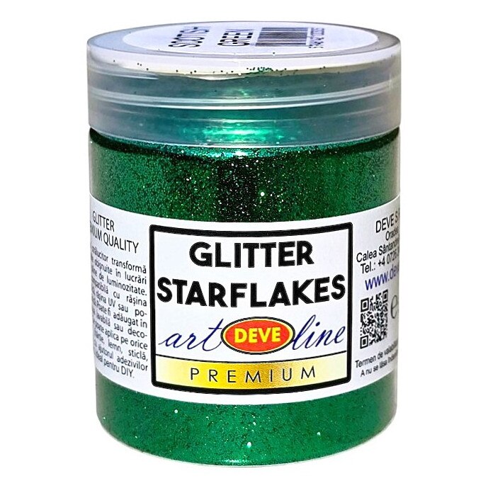 Glitter DEVE Starflakes Verde 50 g