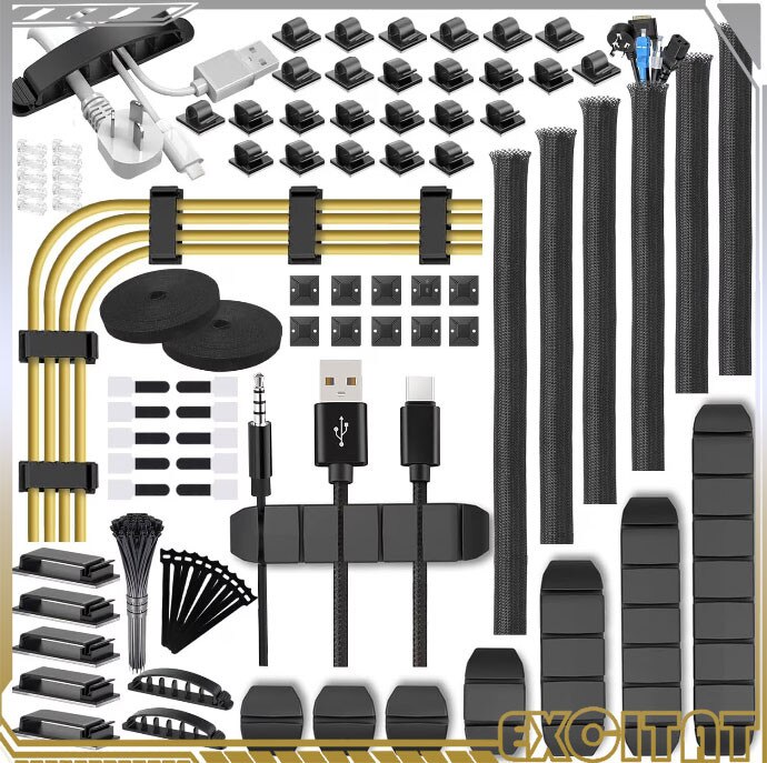 Kit organizare cabluri Excitat 188 piese