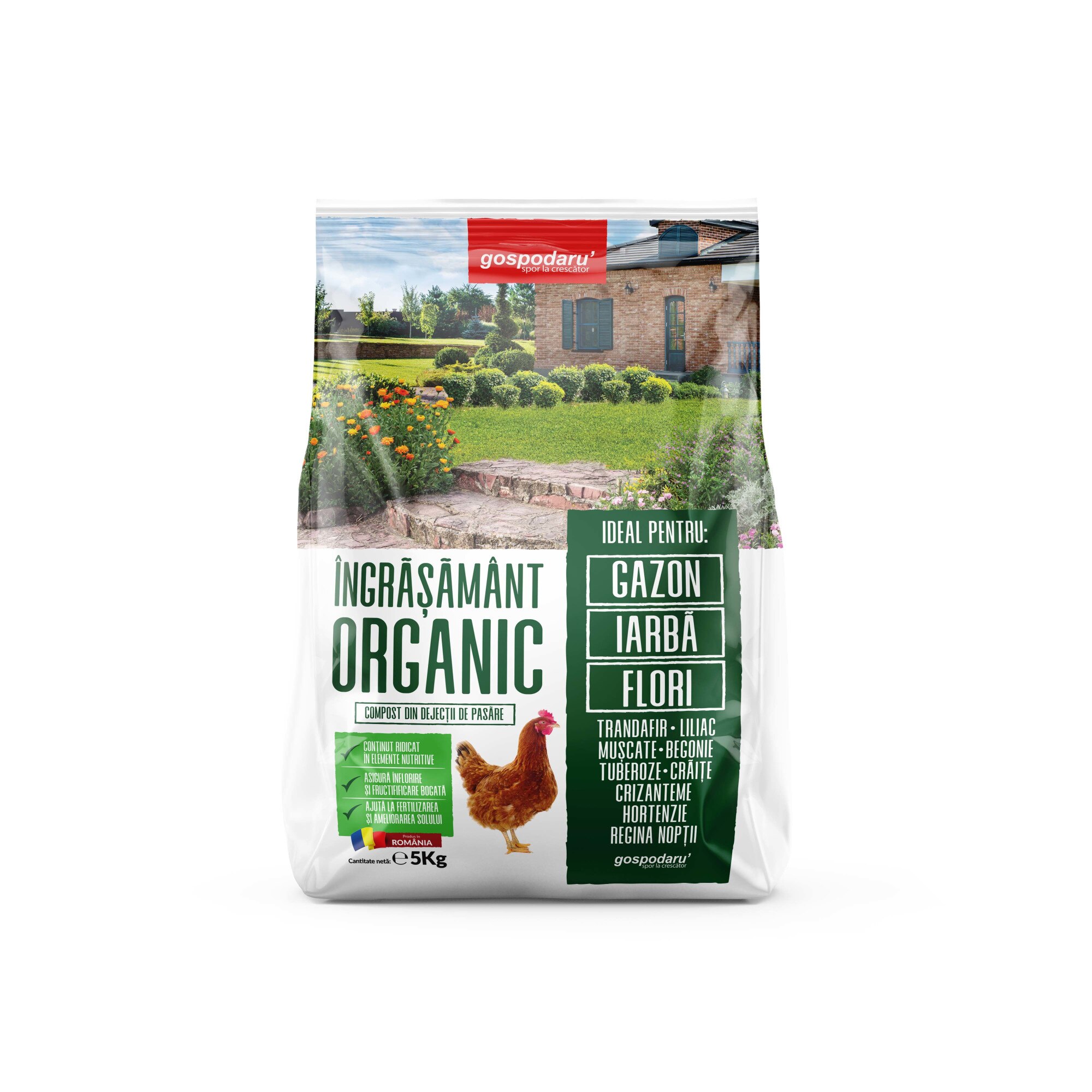 Ingrasamant organic gazon Albatros Gold, 5 kg