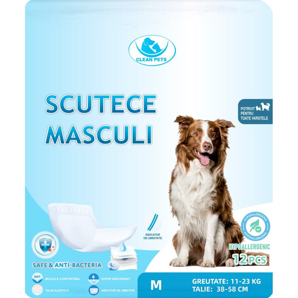 Scutece Clean Pets Masculi M
